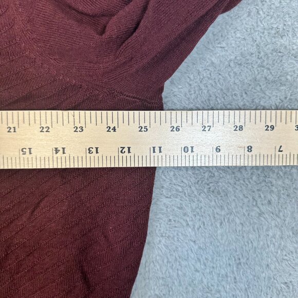 Worthington Sweater Womens burgundy Plus Size 2X Crew Neck long Sleeve Pullover - Picture 8 of 12